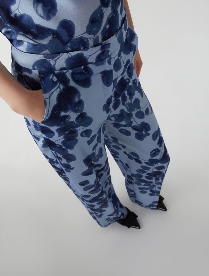 Printed trousers - DUST BLUE - 3 - iBlues