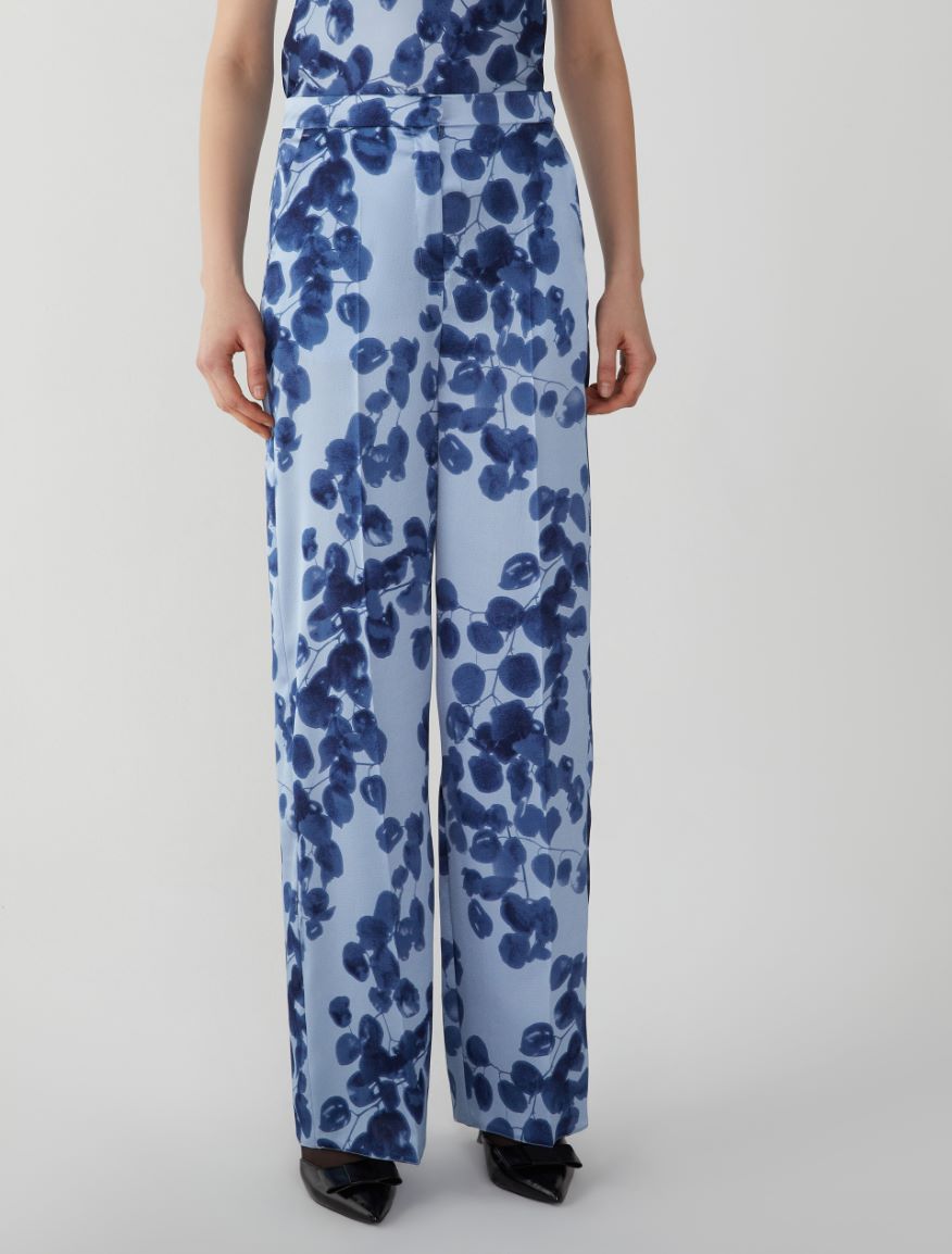 Printed trousers - DUST BLUE - 4 - iBlues