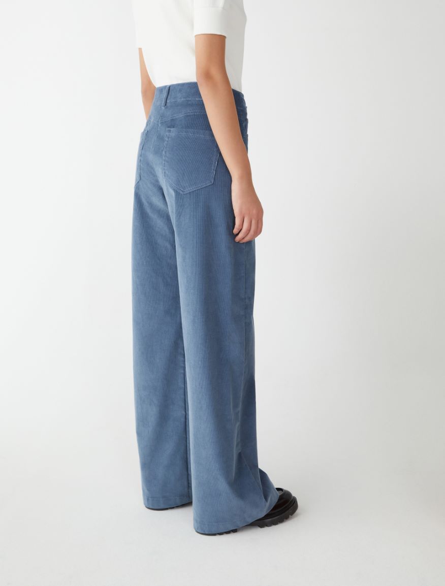 Wide-leg trousers - AVIO - 2 - iBlues