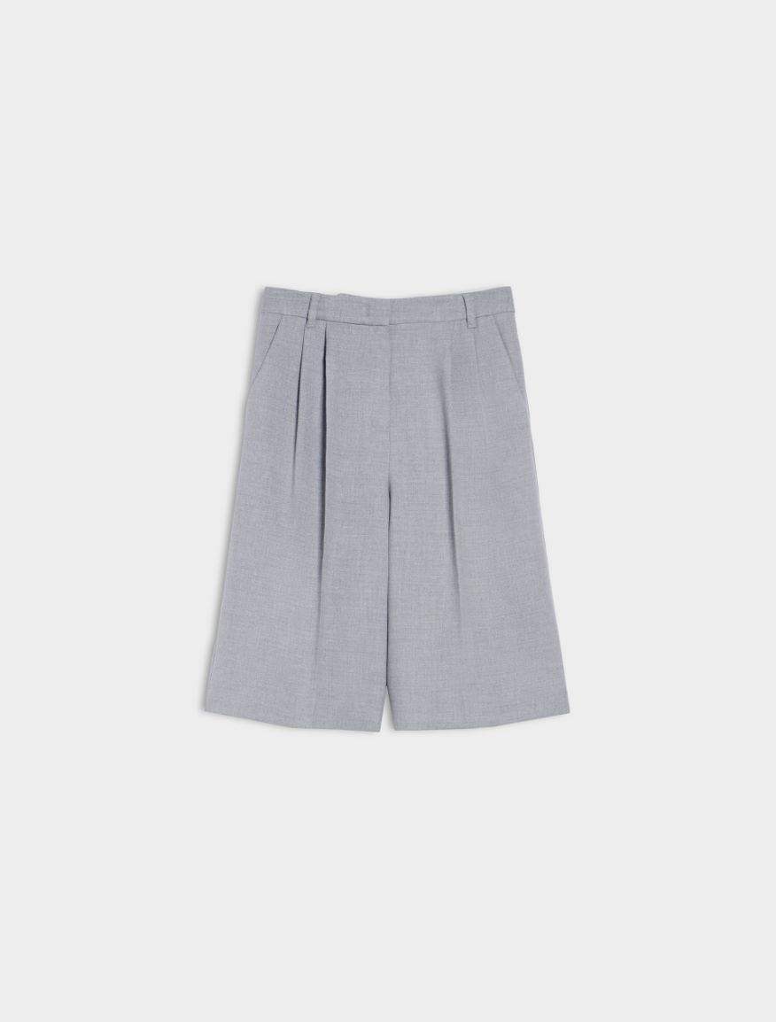 Relaxed-fit Bermuda shorts - MELANGE GREY - 5 - iBlues