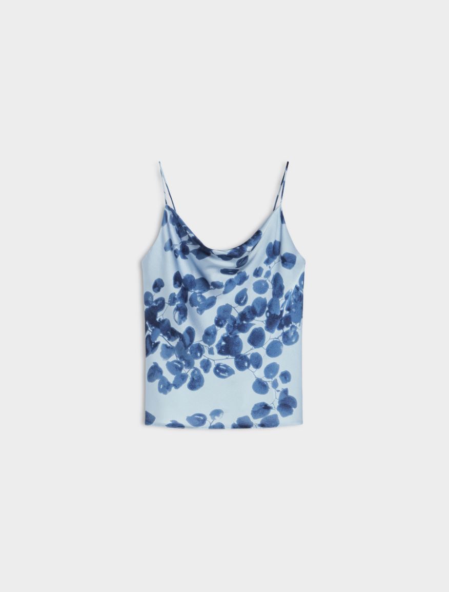 Printed top - DUST BLUE - 5 - iBlues