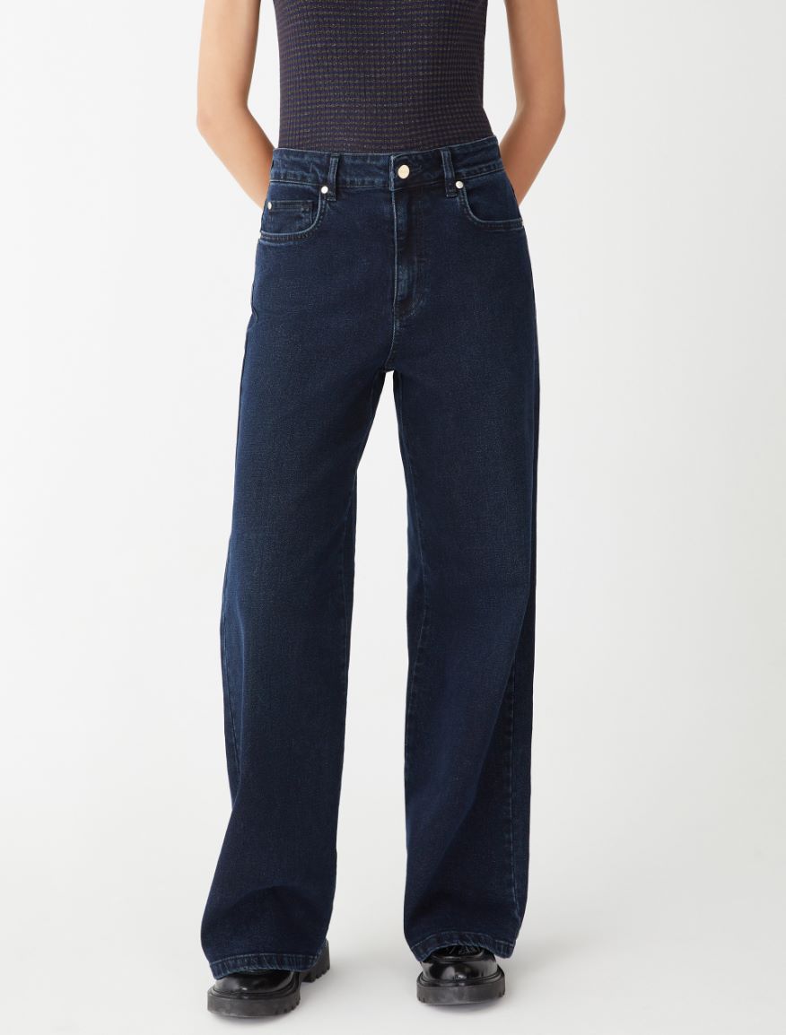 Wide-leg jeans - BLUE JEANS - 4 - iBlues