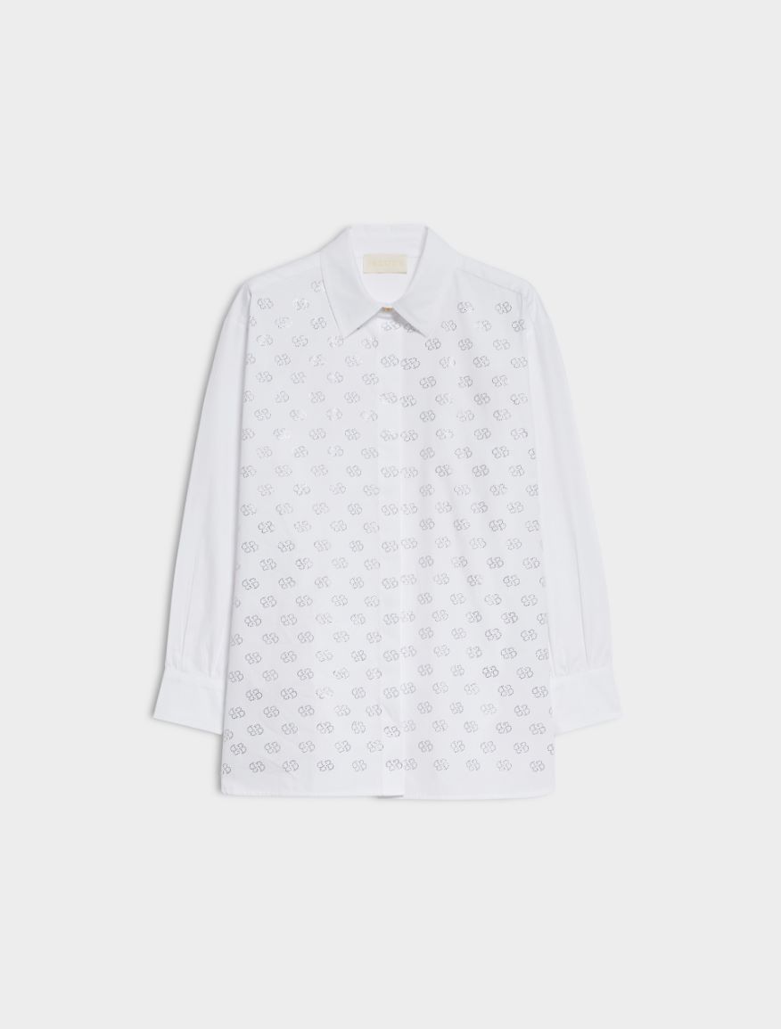 Oversized shirt - OPTICAL WHITE - 5 - iBlues