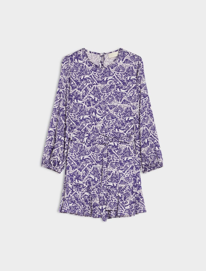 Figure-skimming dress - PURPLE - 5 - iBlues