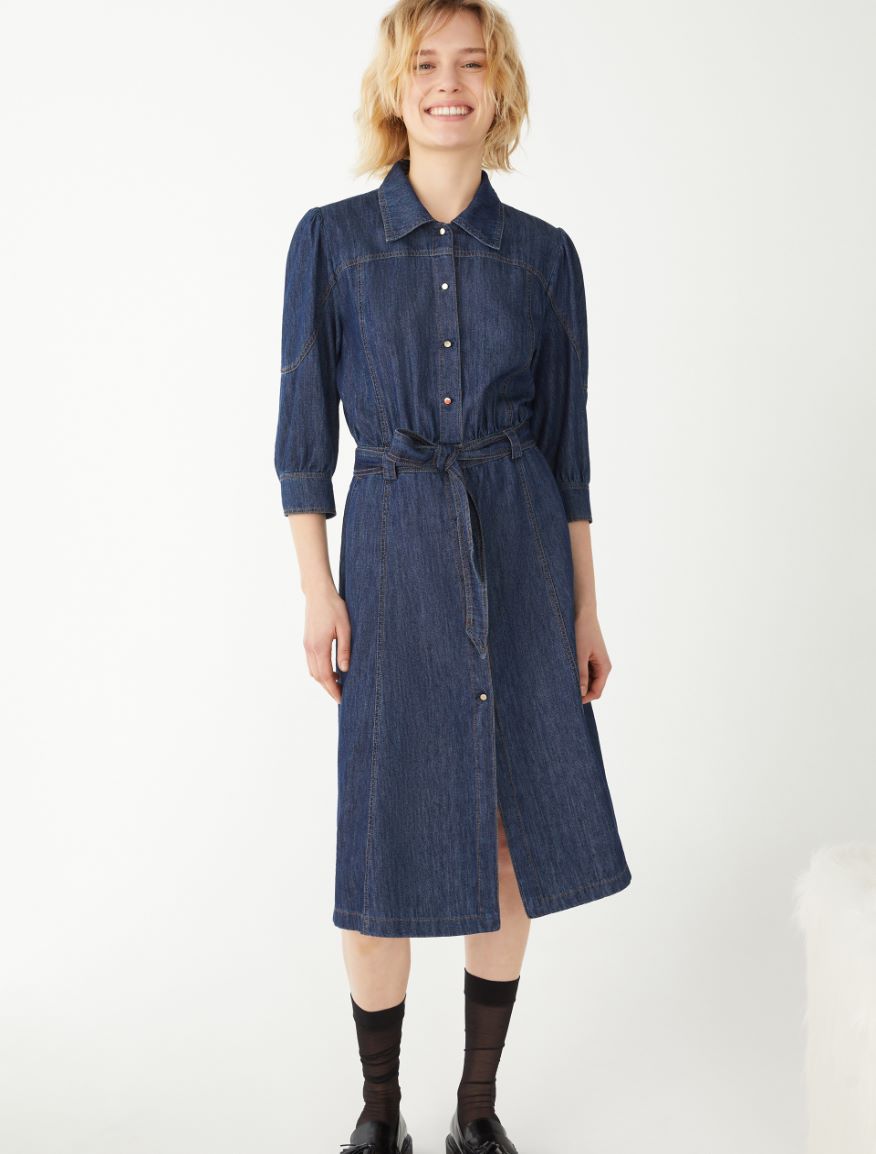 Shirt dress - BLUE JEANS - 4 - iBlues