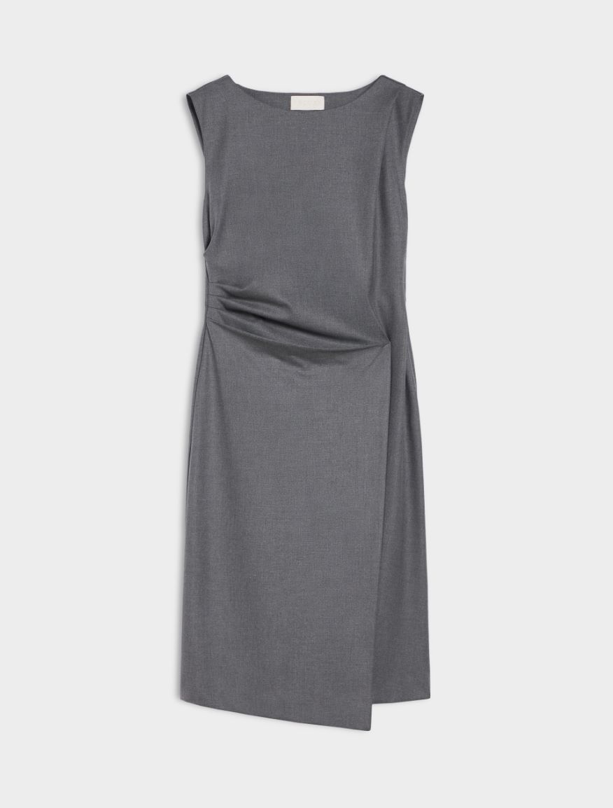 Semi-fitted dress - DARK GREY - 5 - iBlues