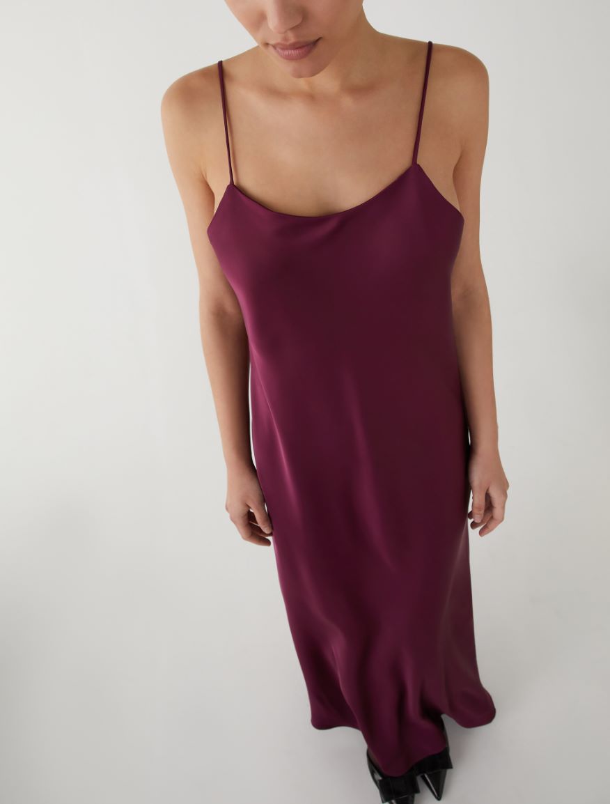 Slip dress - BORDEAUX - 3 - iBlues