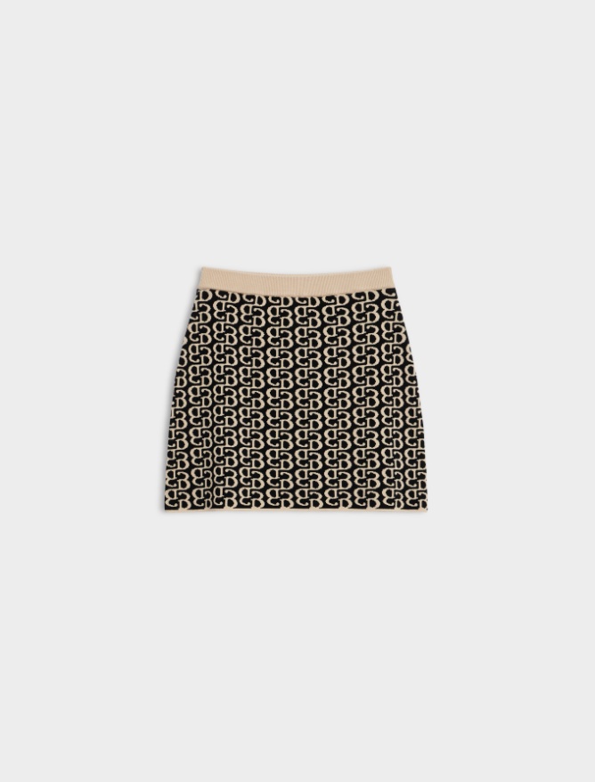 Jacquard mini skirt -  - iBlues