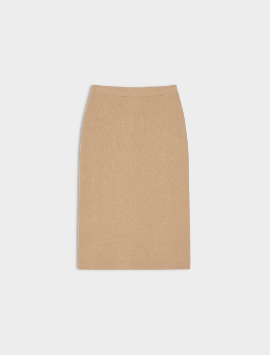 Knit skirt - CAMEL - 5 - iBlues