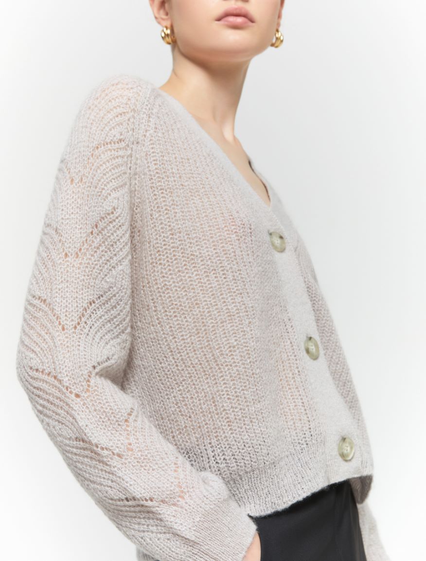 Relaxed-fit cardigan - BEIGE - iBlues