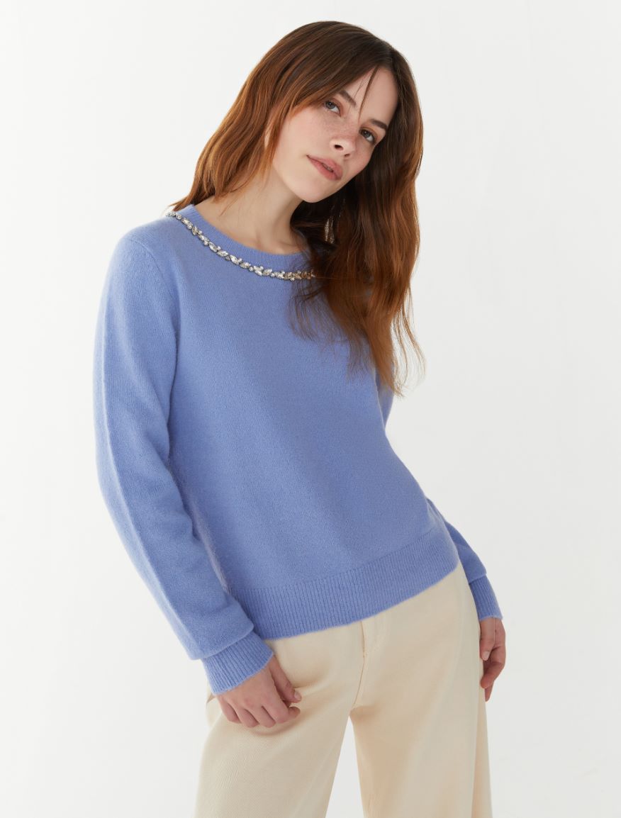 Figure-skimming sweater - AVIO - 4 - iBlues