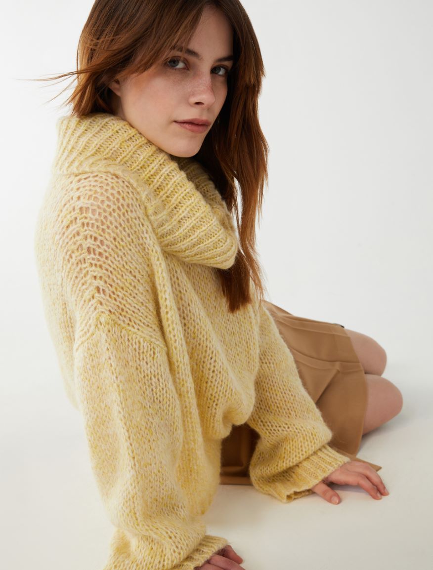 Relaxed-fit sweater - YELLOW - iBlues