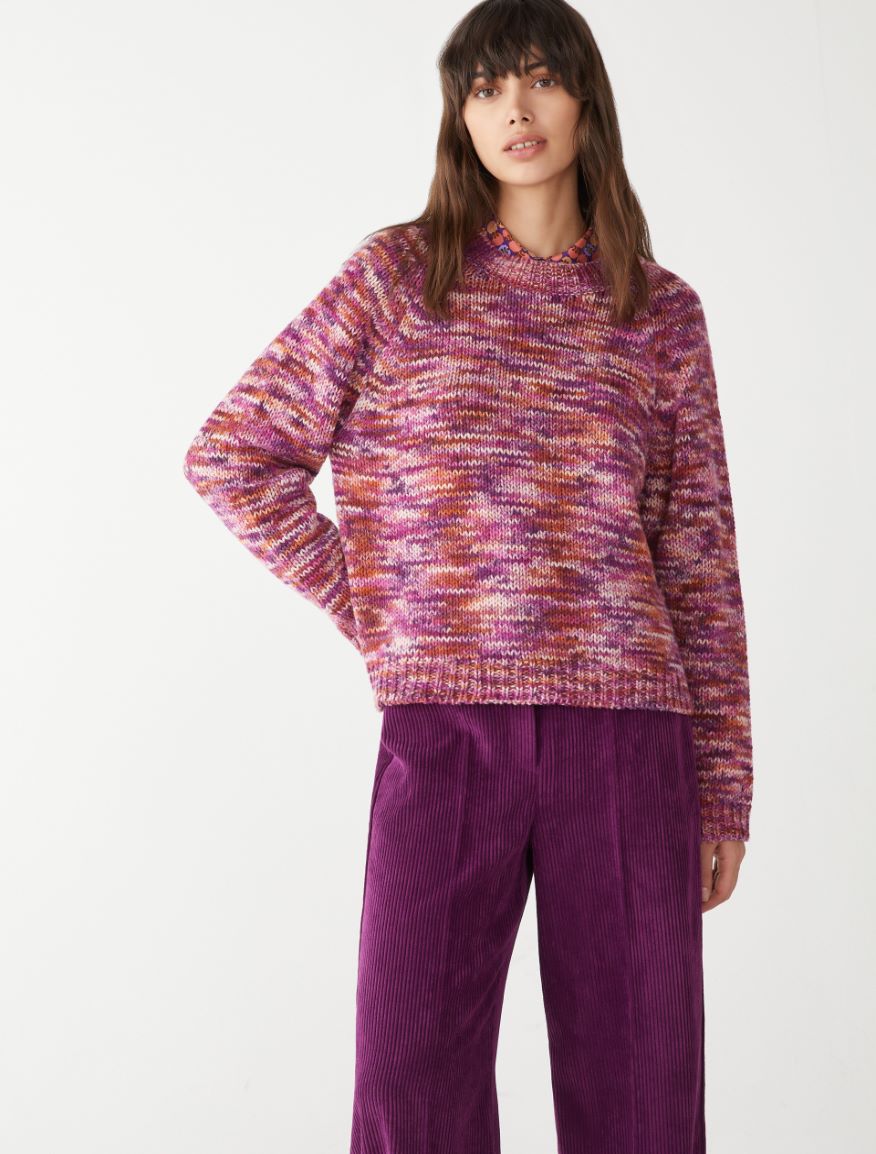 Relaxed-fit sweater - PURPLE - 4 - iBlues