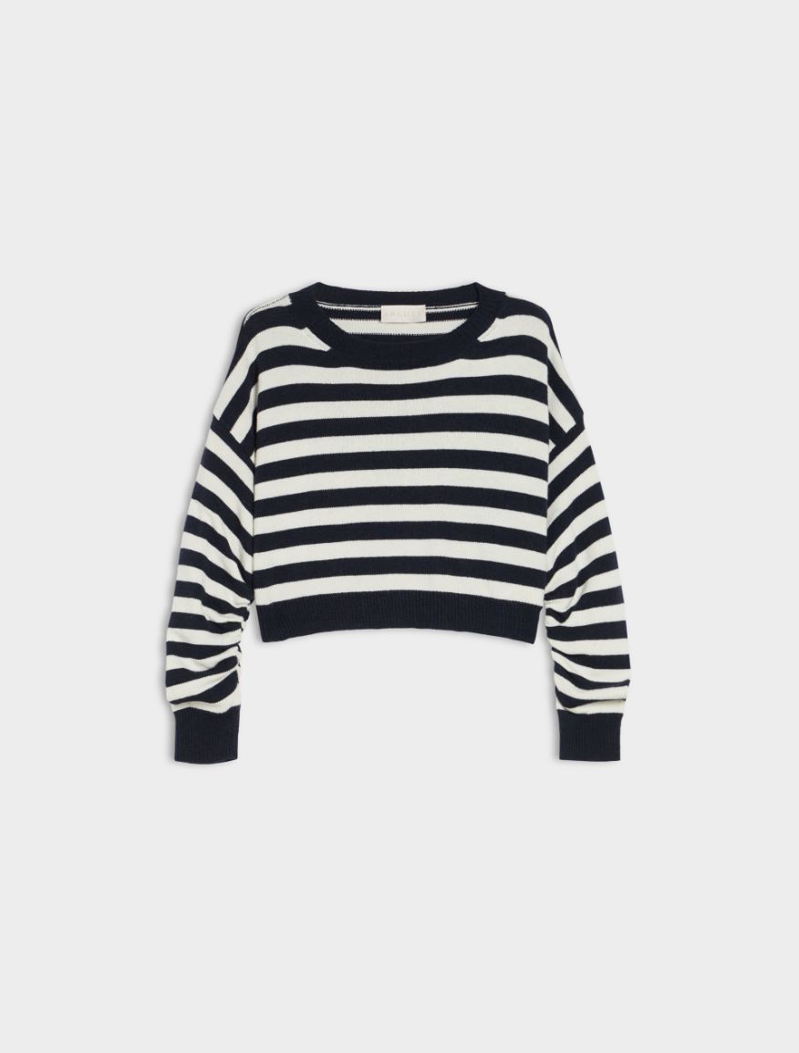 Cashmere-blend sweater - NAVY - 5 - iBlues