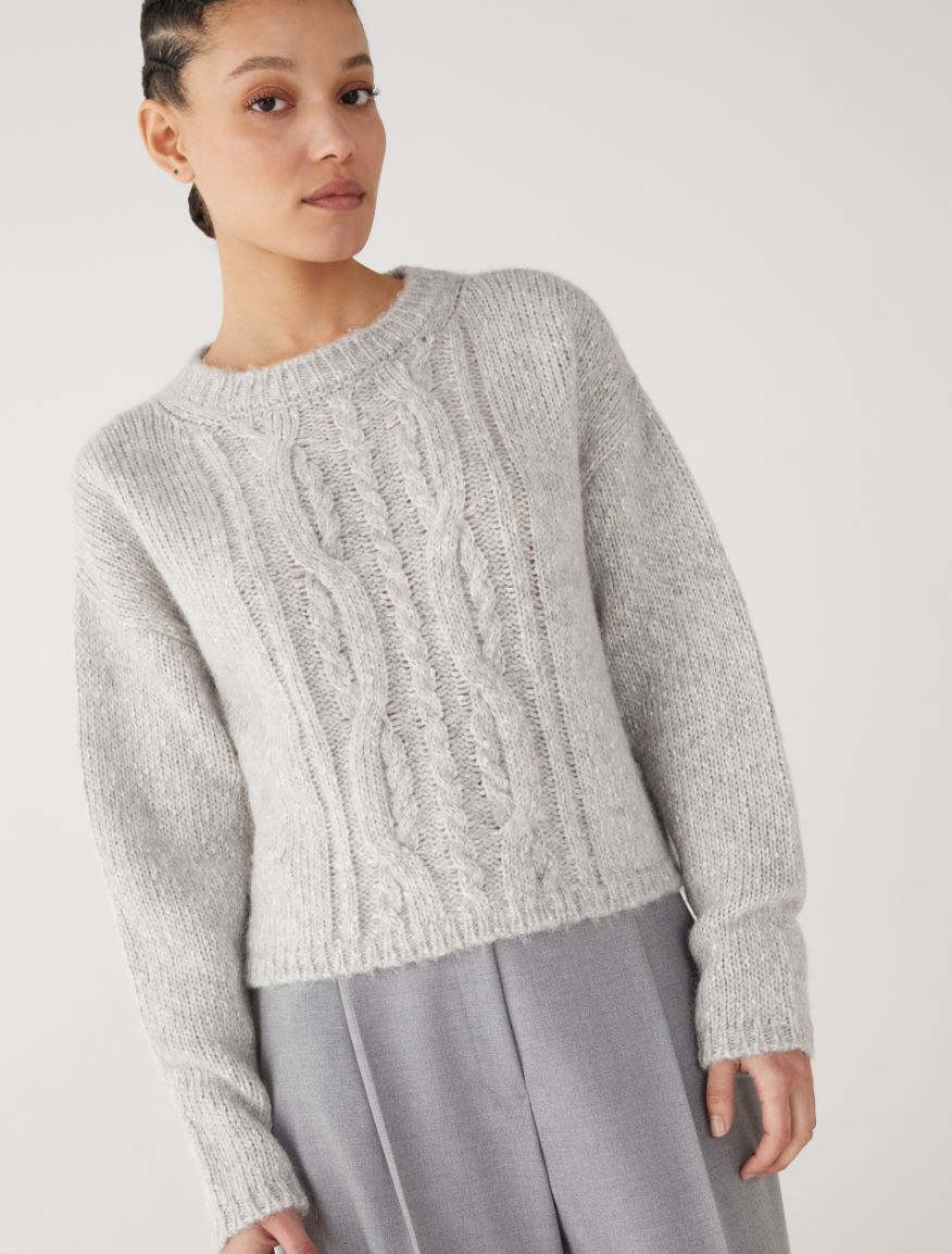 Cropped sweater - GREY - 4 - iBlues