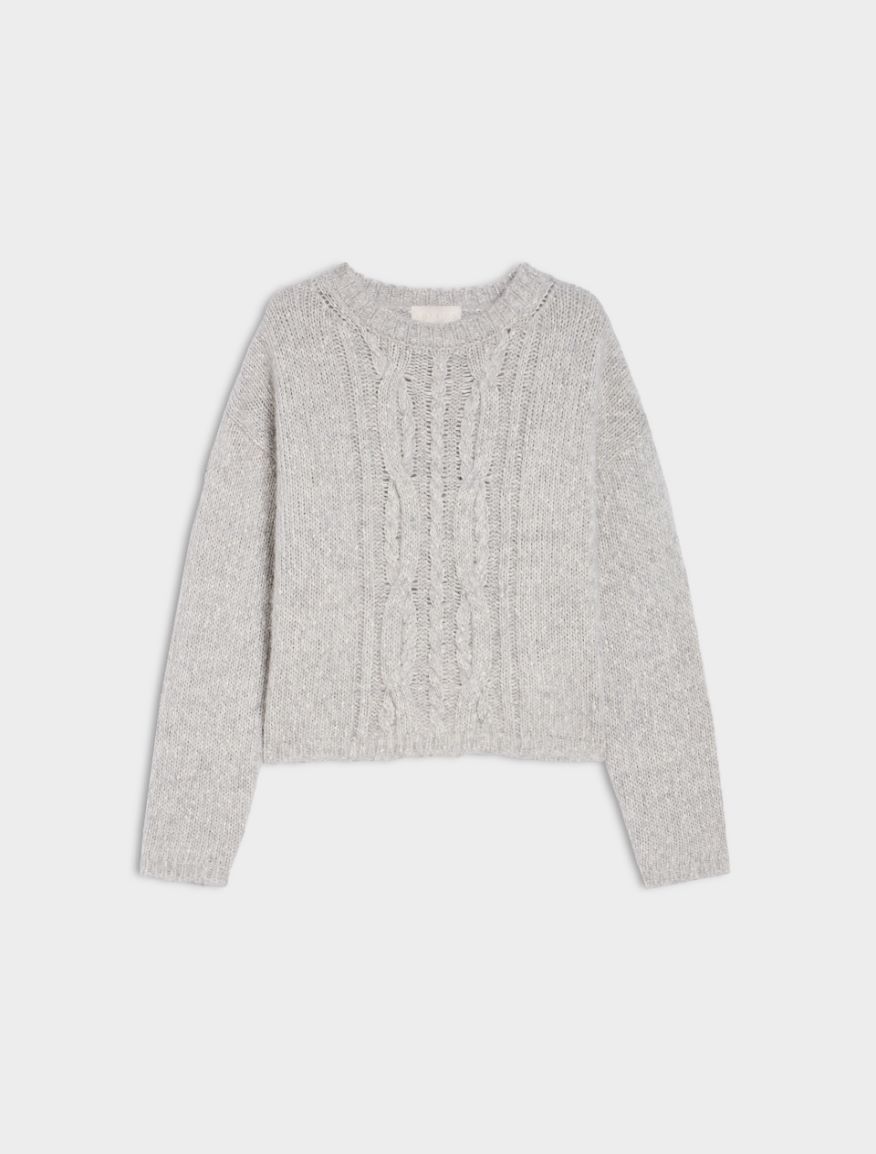 Cropped sweater - GREY - 5 - iBlues