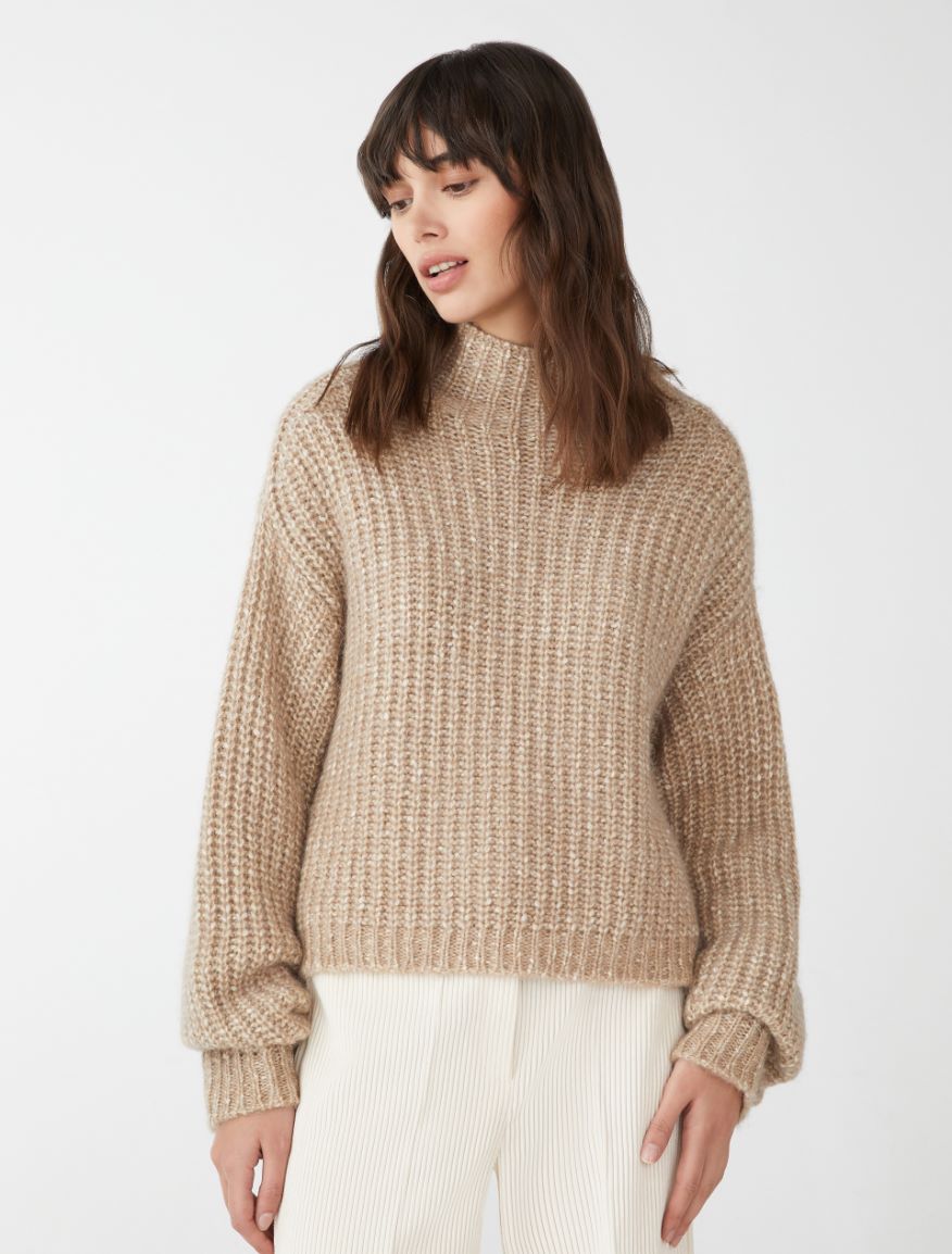 Relaxed-fit sweater - MASTIC - 4 - iBlues