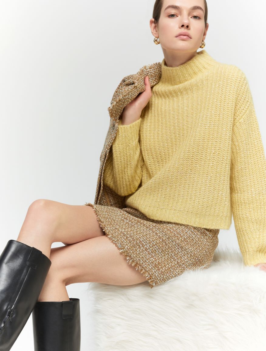 Relaxed-fit sweater - YELLOW - 3 - iBlues