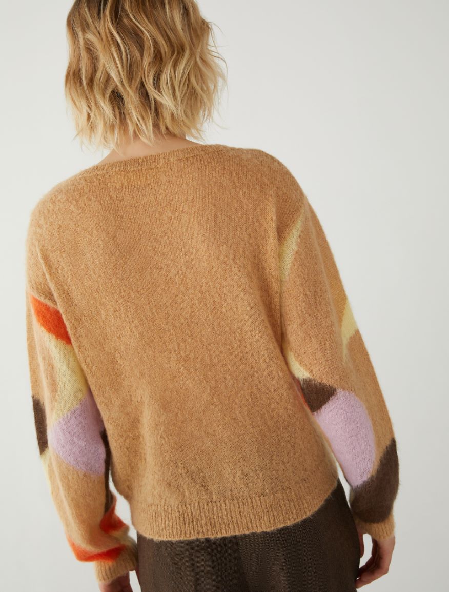 Relaxed-fit sweater - CAMEL - 2 - iBlues