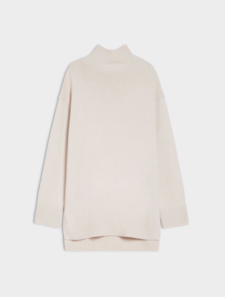 Mock polo-neck sweater - WOOL WHITE - 5 - iBlues