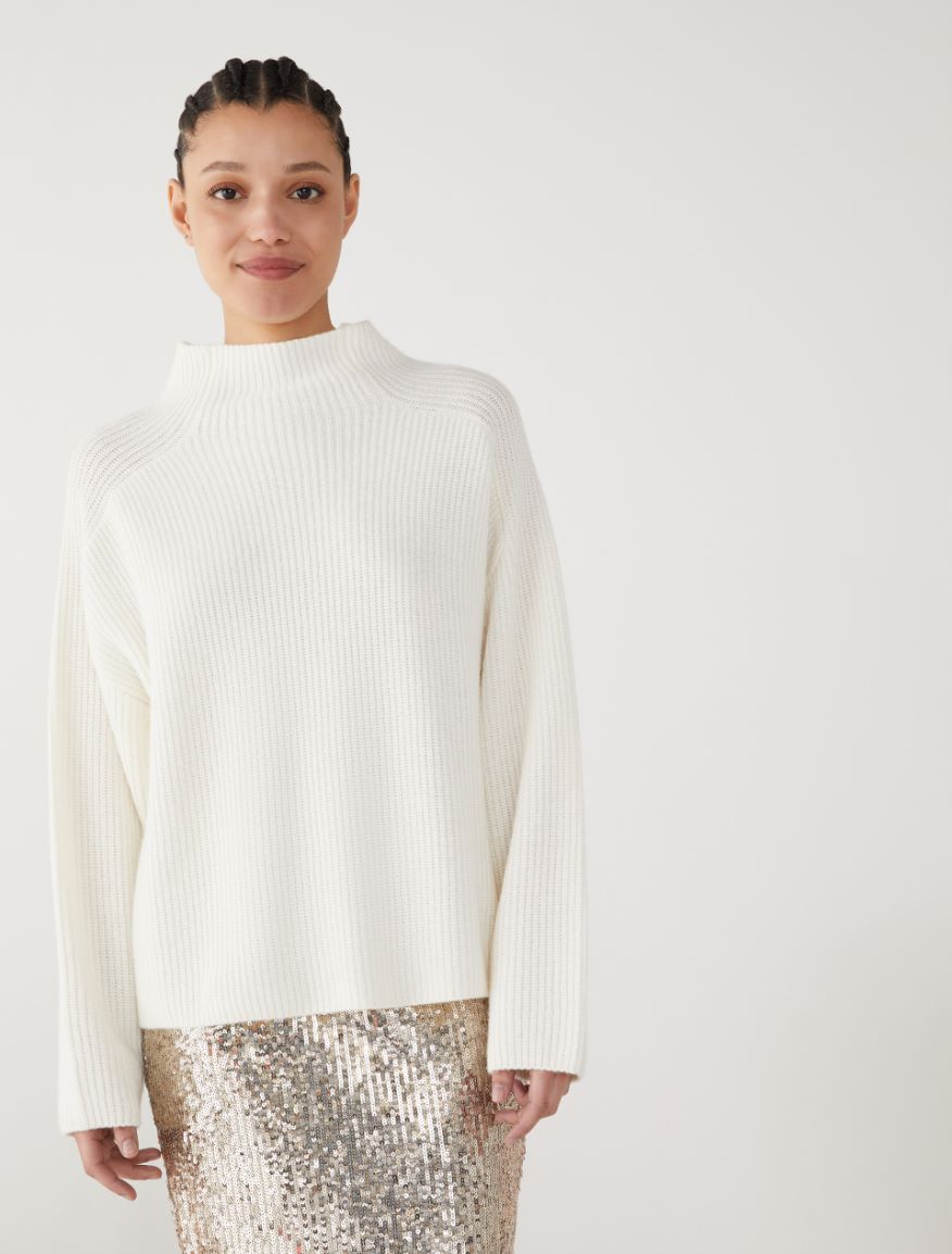 Boxy sweater - WHITE - 4 - iBlues