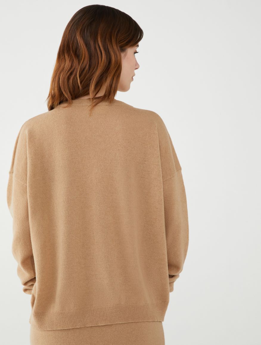 Relaxed-fit sweater - CAMEL - 2 - iBlues