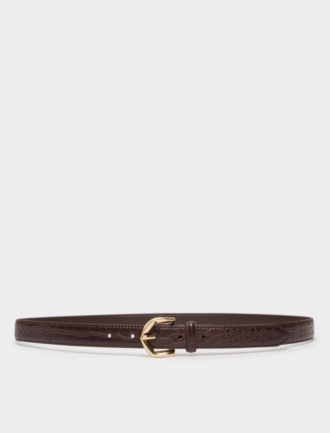 Designer-buckle belt - BROWN - iBlues