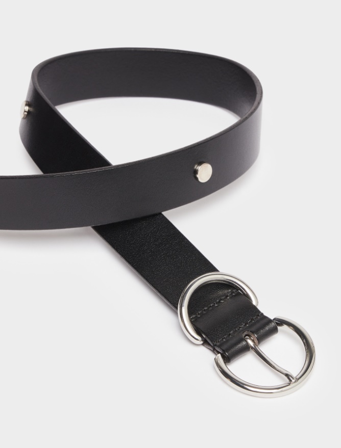 Leather belt - BLACK - iBlues