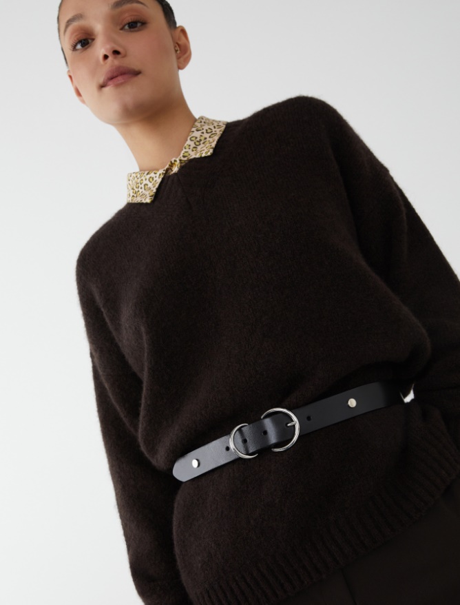 Leather belt - BLACK - iBlues