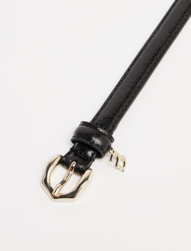 Leather belt - BLACK - iBlues