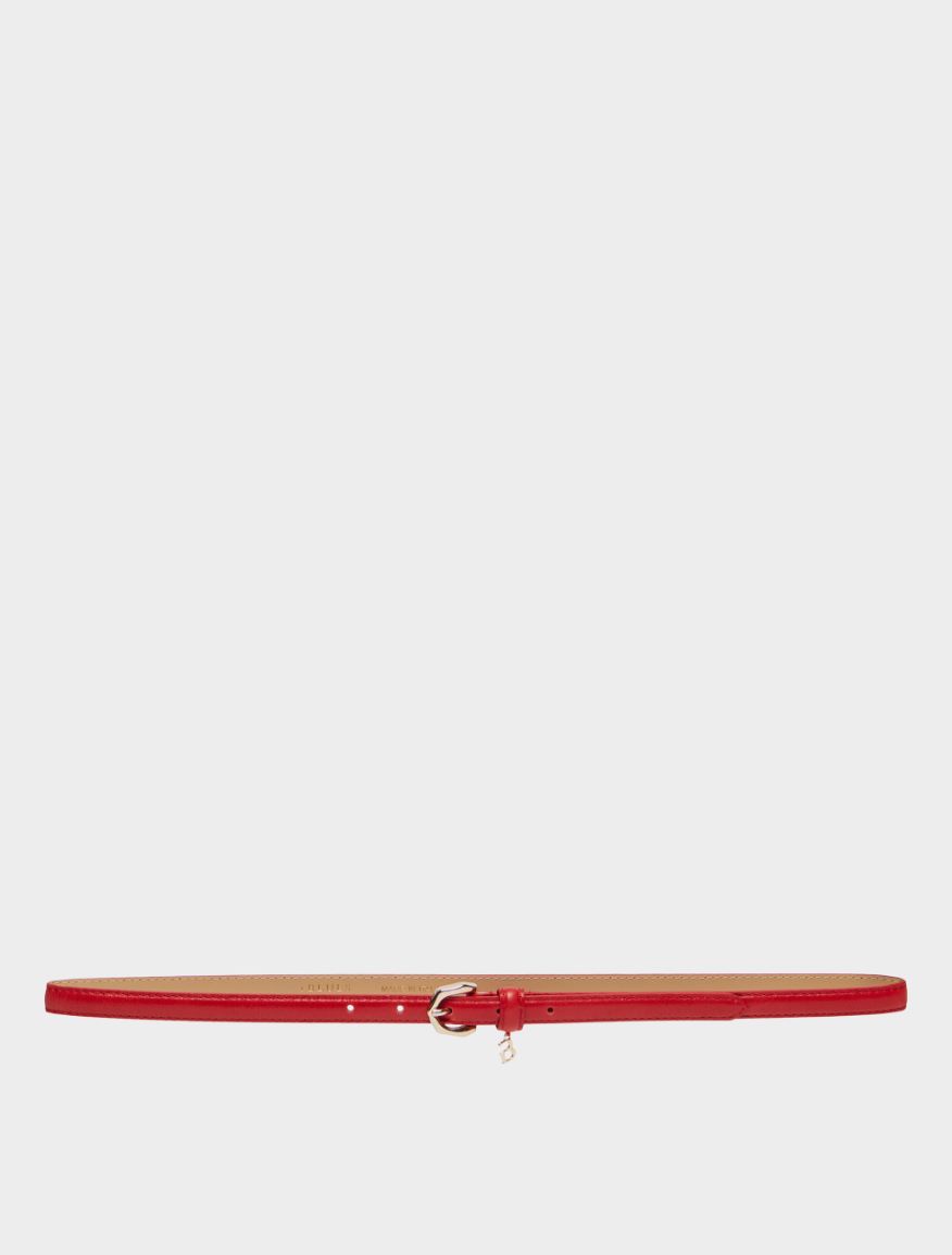 Leather belt - RED - iBlues