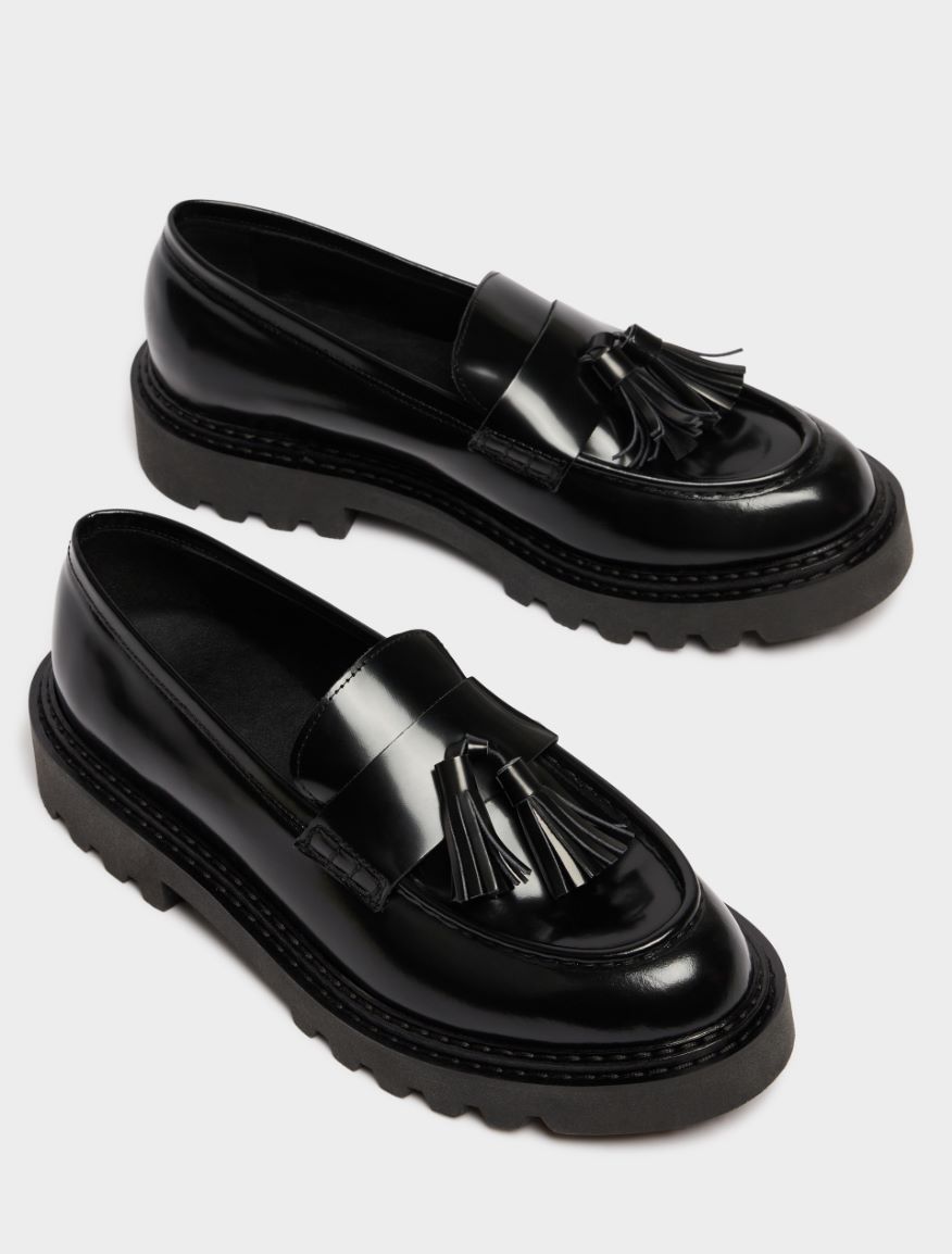 Leather moccasins - BLACK - 4 - iBlues