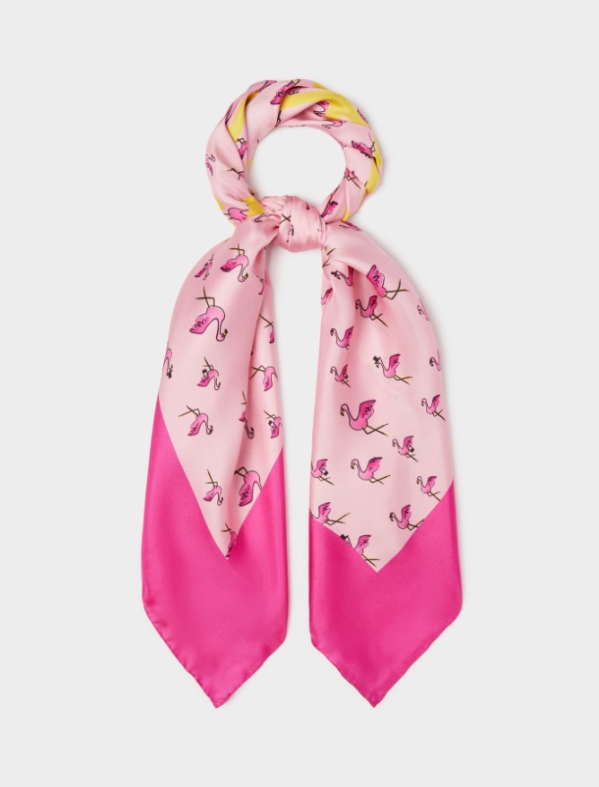 Silk scarf - FUCHSIA - iBlues