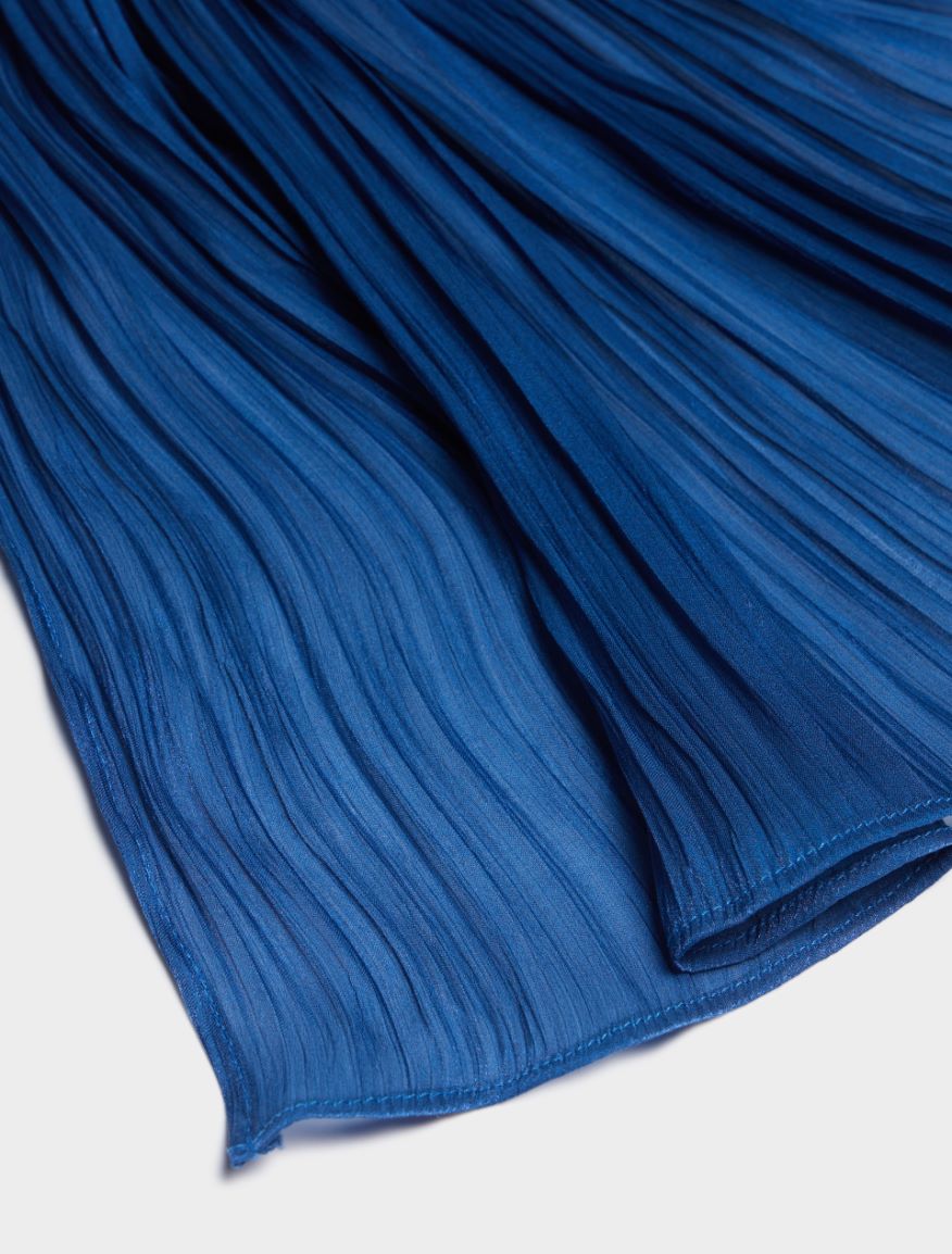 Pleated scarf - NAVY - 2 - iBlues