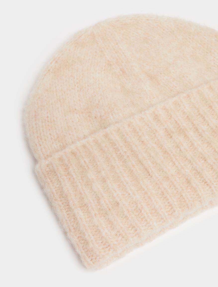 Wool-blend beanie hat - WHITE - 2 - iBlues