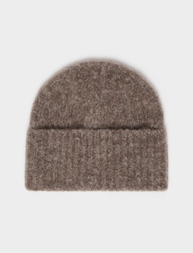 Wool-blend beanie hat - MASTIC - iBlues