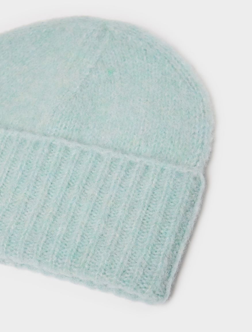 Wool-blend beanie hat - SKY BLUE - 2 - iBlues