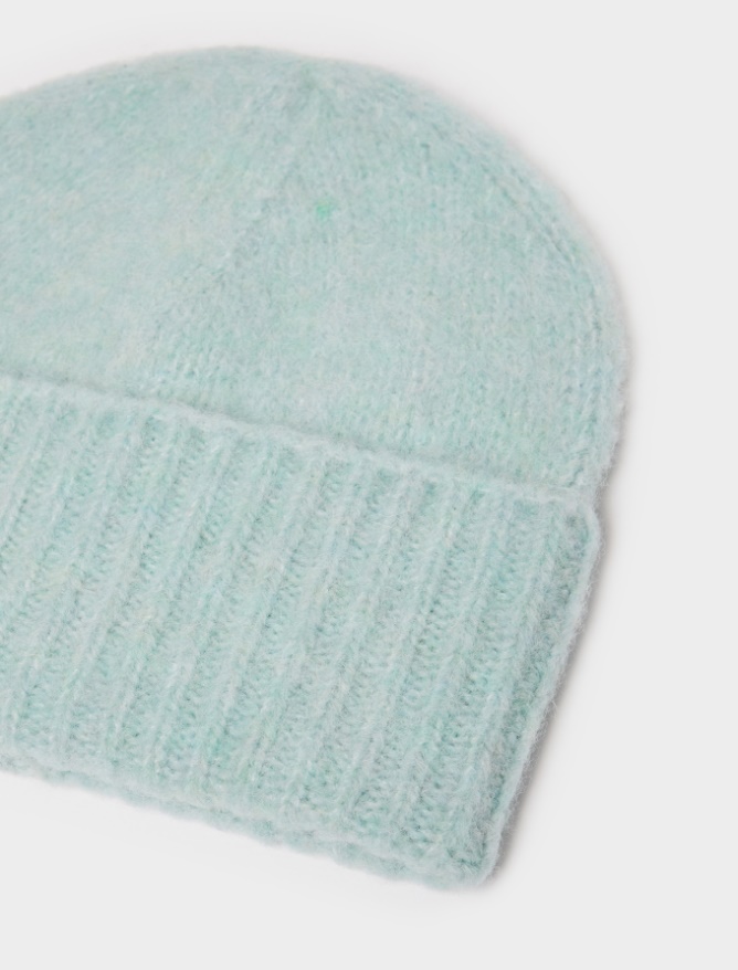 Wool-blend beanie hat - SKY BLUE - iBlues