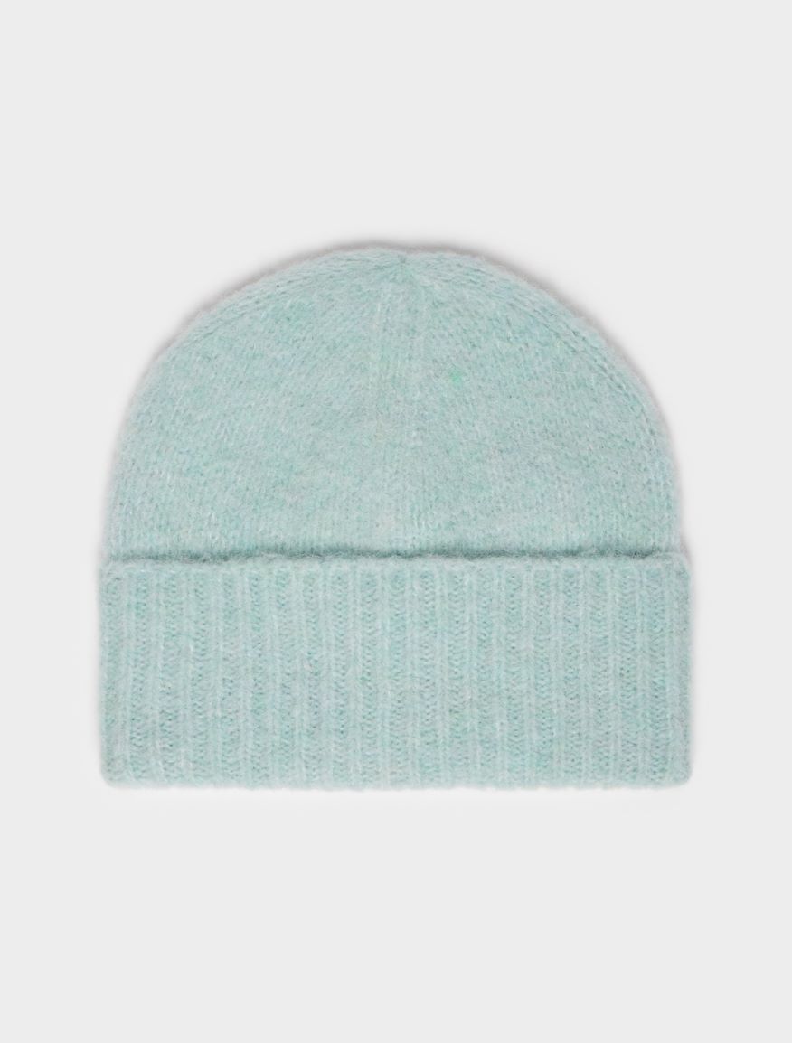 Wool-blend beanie hat - SKY BLUE - iBlues