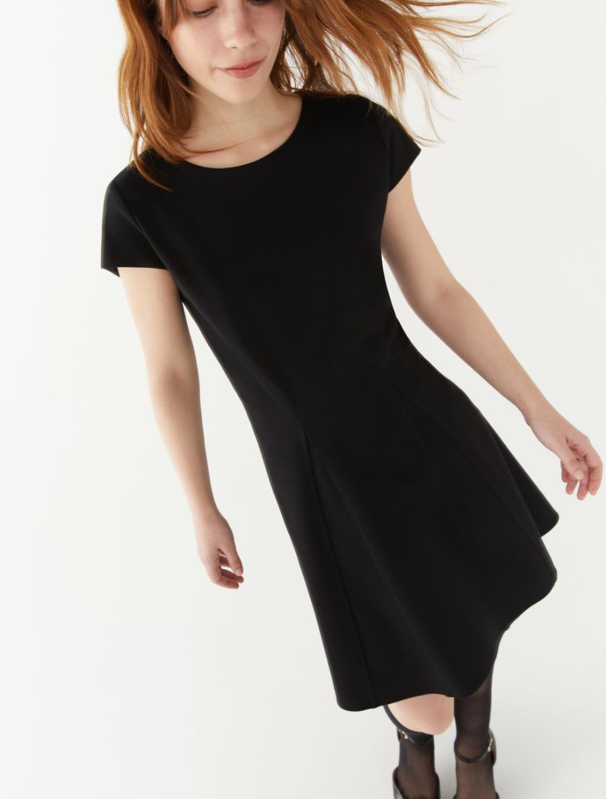 Fit-and-flare dress - BLACK - 3 - iBlues