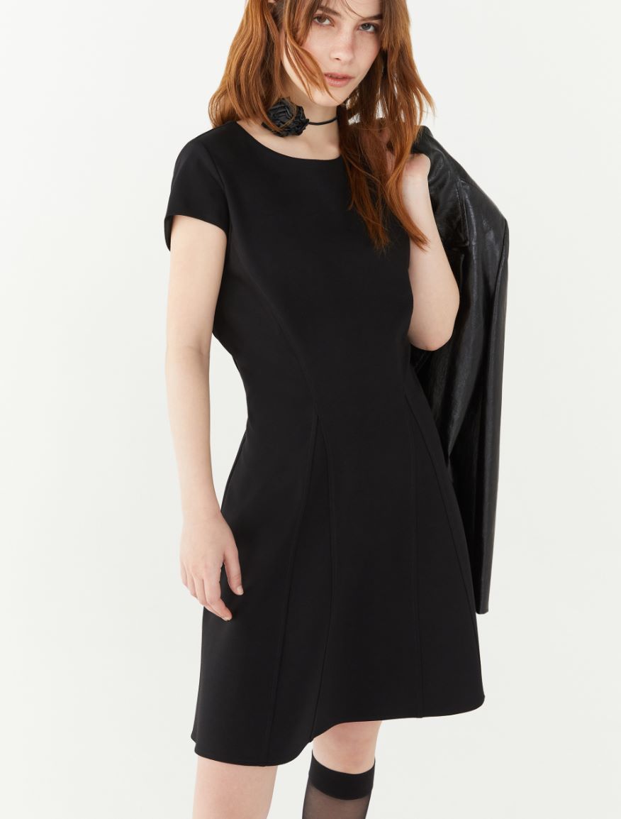 Fit-and-flare dress - BLACK - iBlues