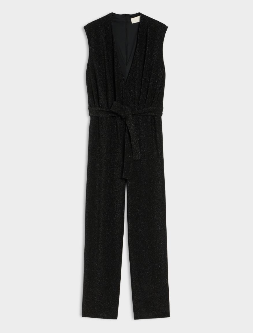 Semi-fitted jumpsuit - BLACK - 5 - iBlues