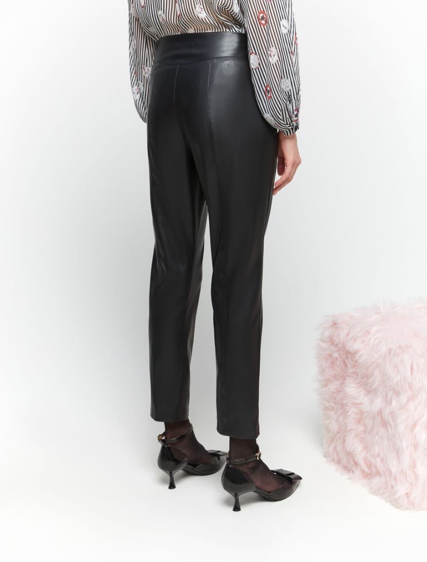 Semi-fitted trousers - BLACK - 2 - iBlues