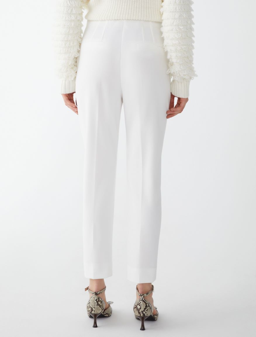 Semi-fitted trousers - WHITE - 2 - iBlues