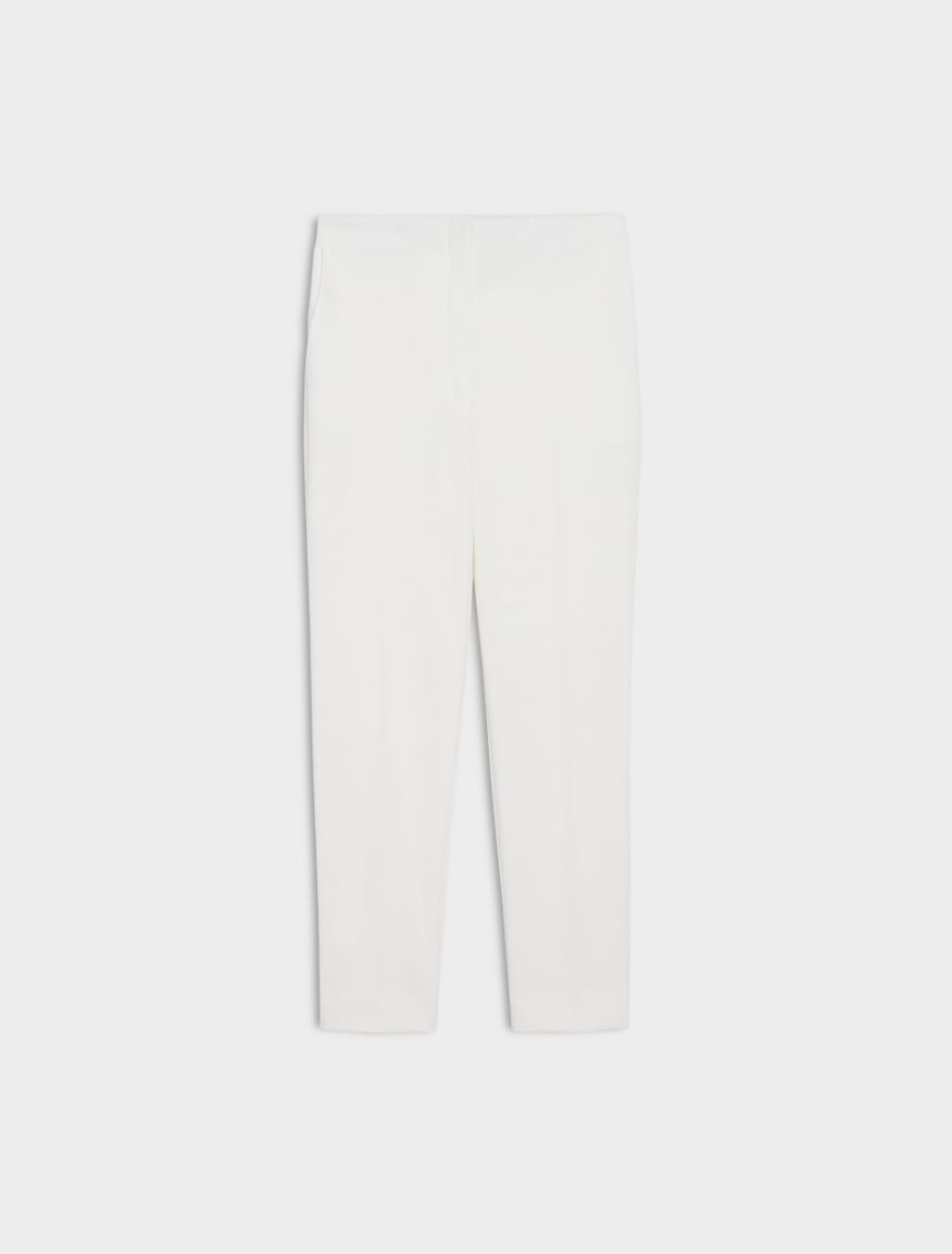 Semi-fitted trousers - WHITE - 5 - iBlues