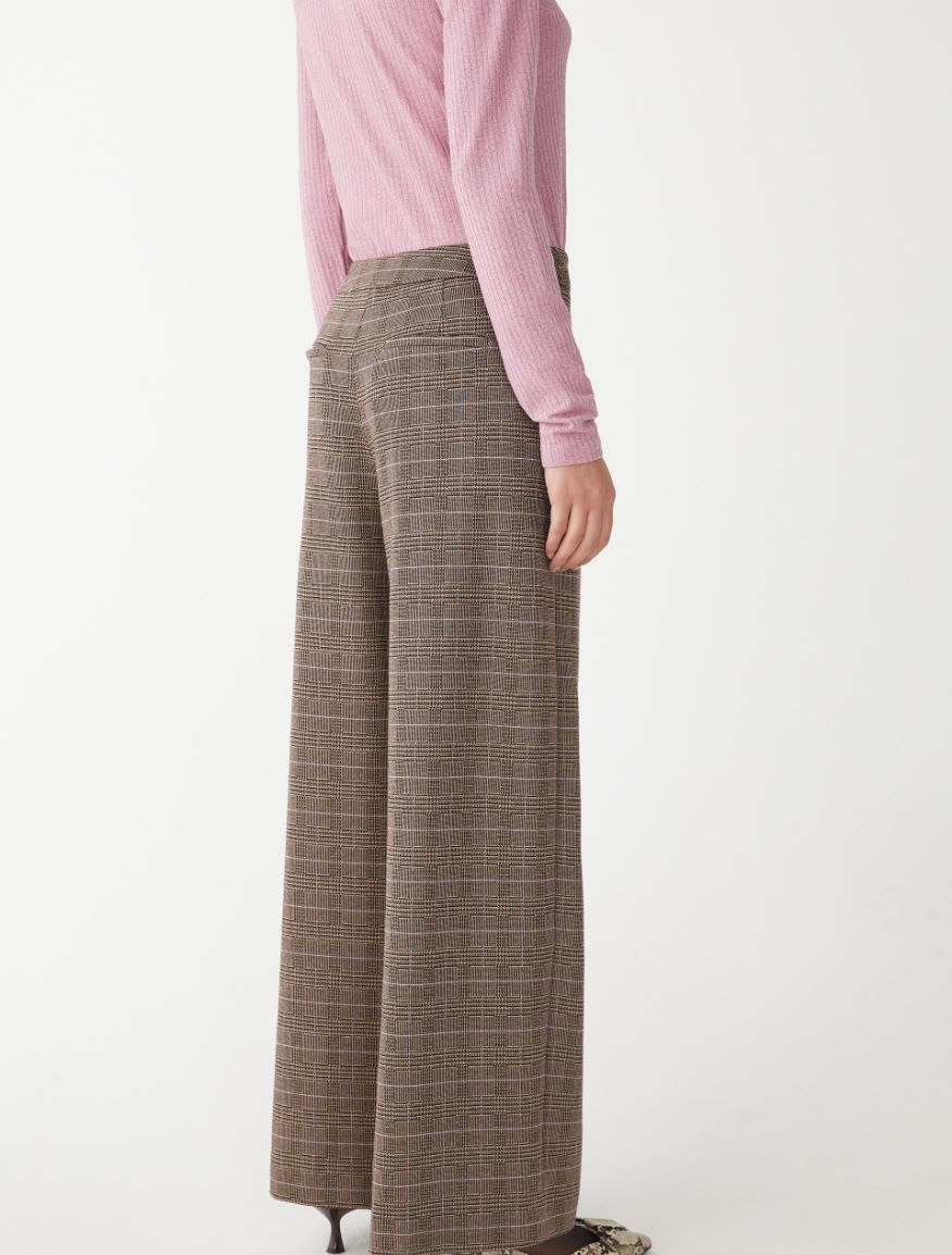 Wide-leg trousers - BROWN - 2 - iBlues