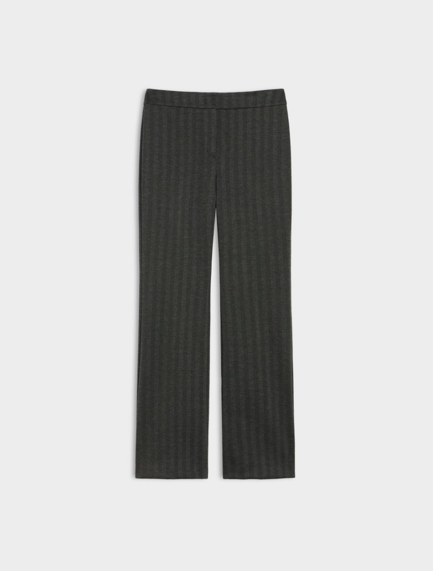 Flared trousers - MELANGE DARK GREY - 5 - iBlues