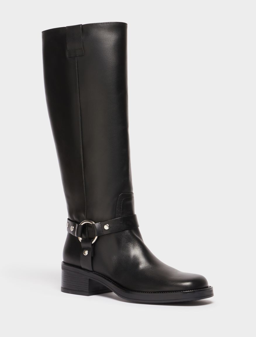 Leather boots - BLACK - 2 - iBlues