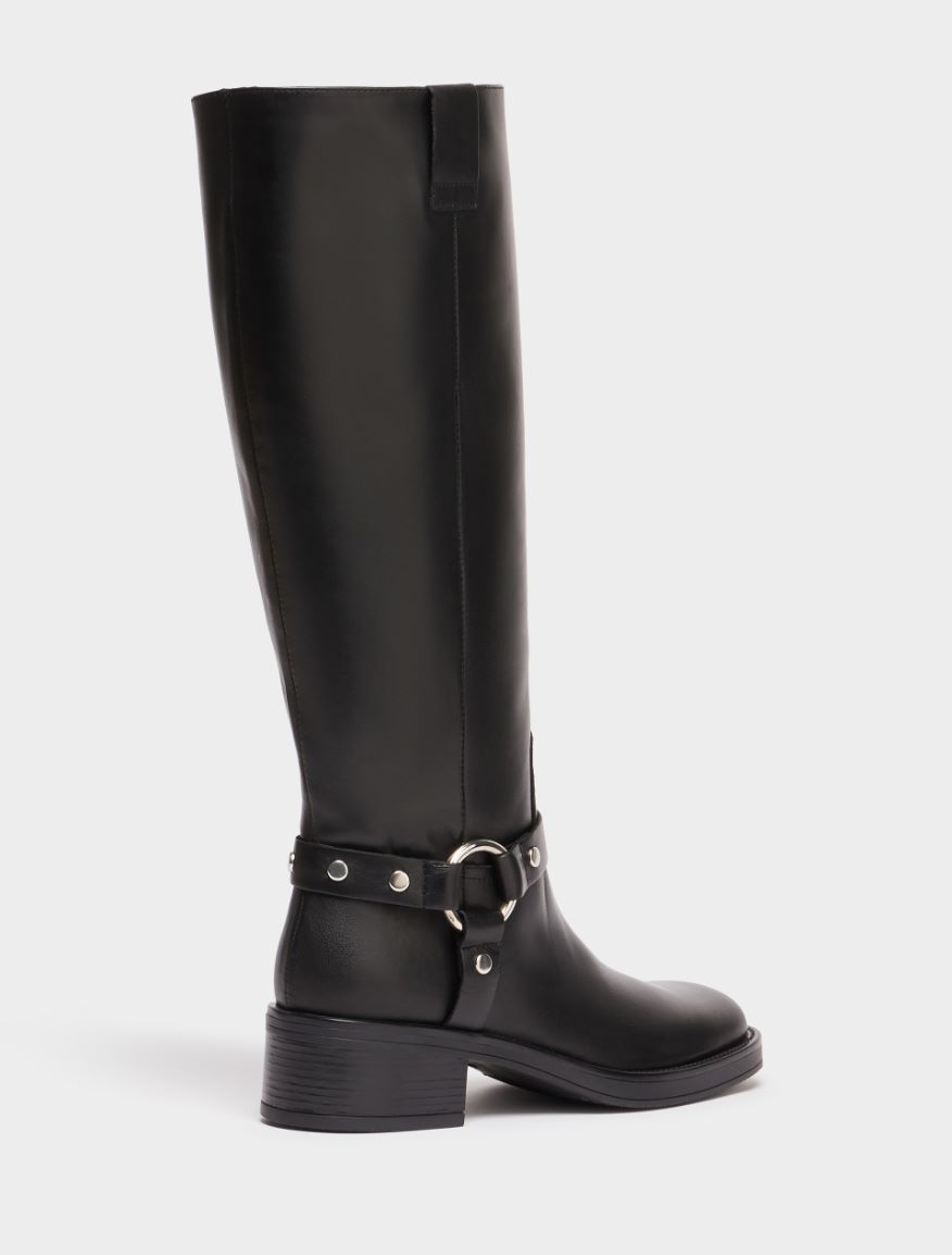 Leather boots - BLACK - 3 - iBlues