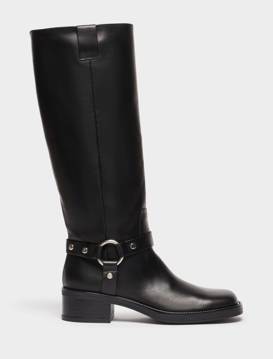 Leather boots - BLACK - iBlues